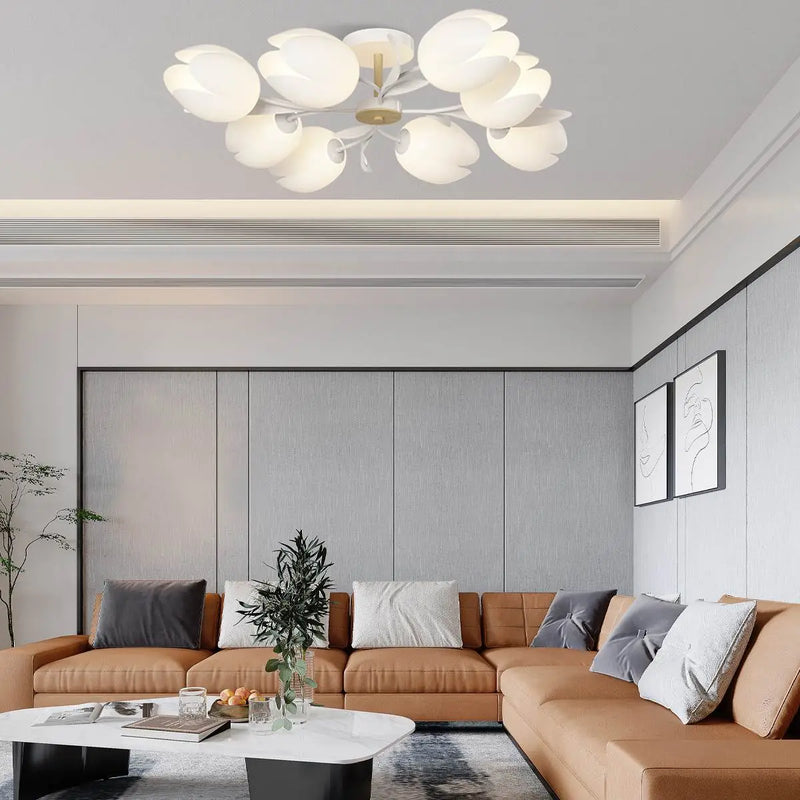 Feyran Magnolia Bud Living Room Chandelier