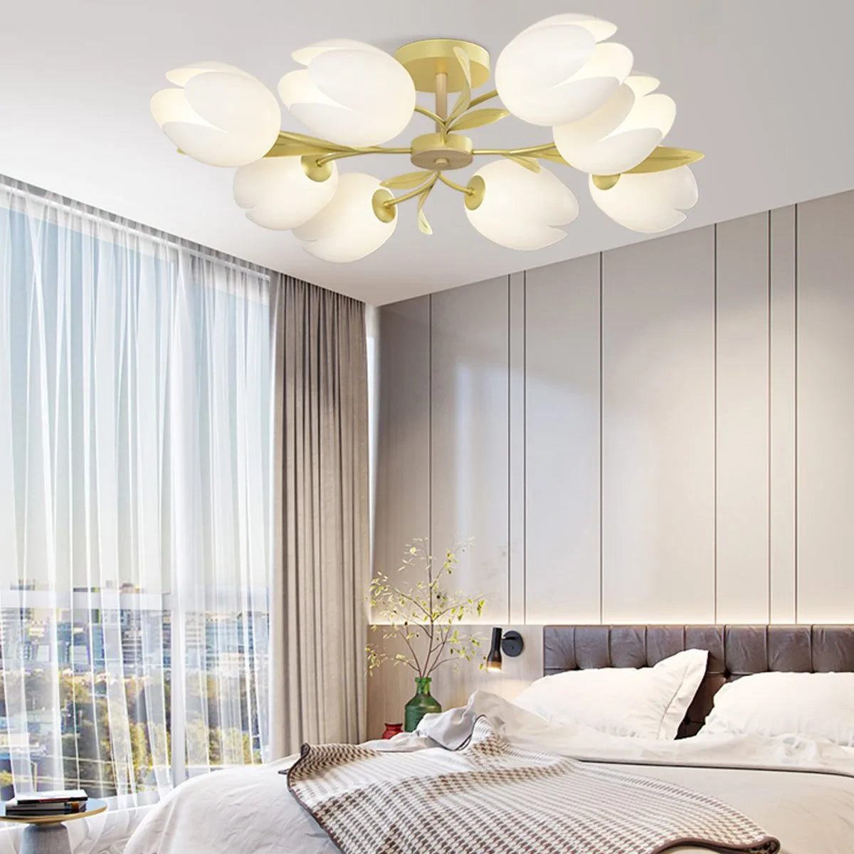 Feyran Magnolia Bud Living Room Chandelier