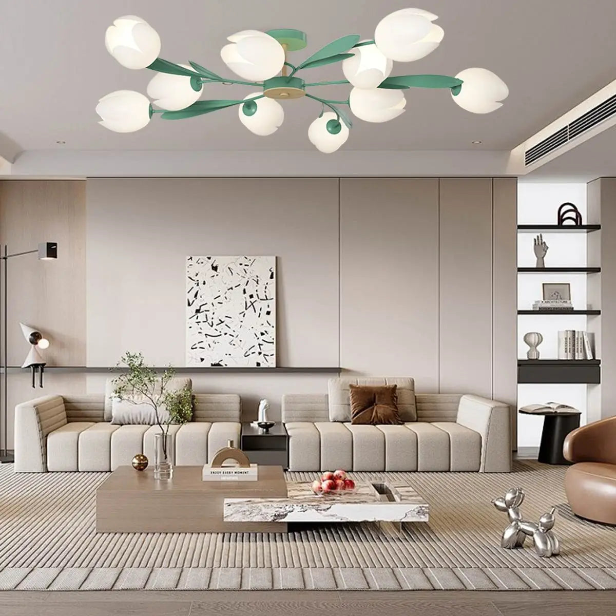Feyran Magnolia Bud Living Room Chandelier