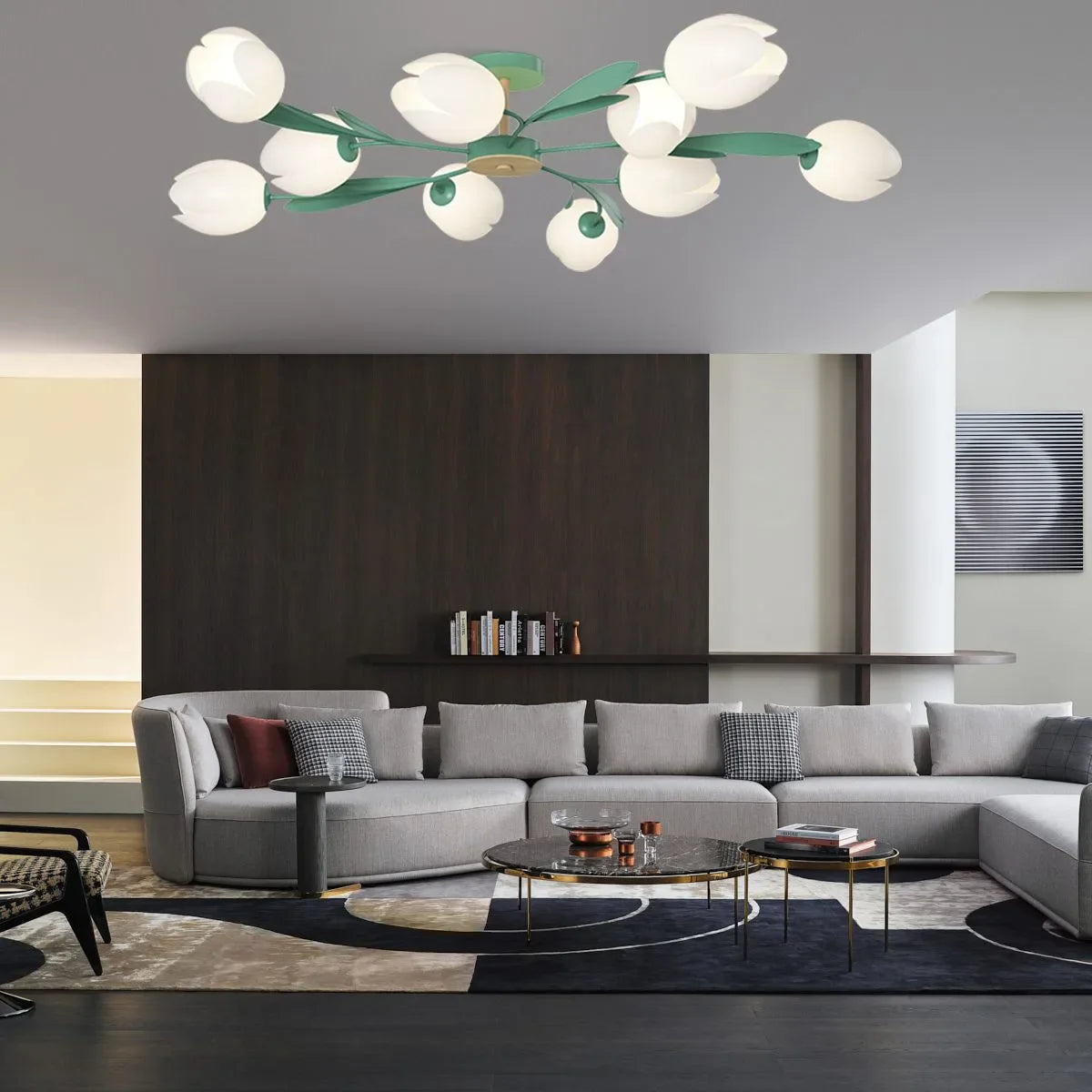 Feyran Magnolia Bud Living Room Chandelier