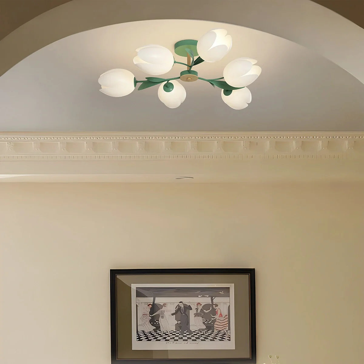 Feyran Magnolia Bud Living Room Chandelier