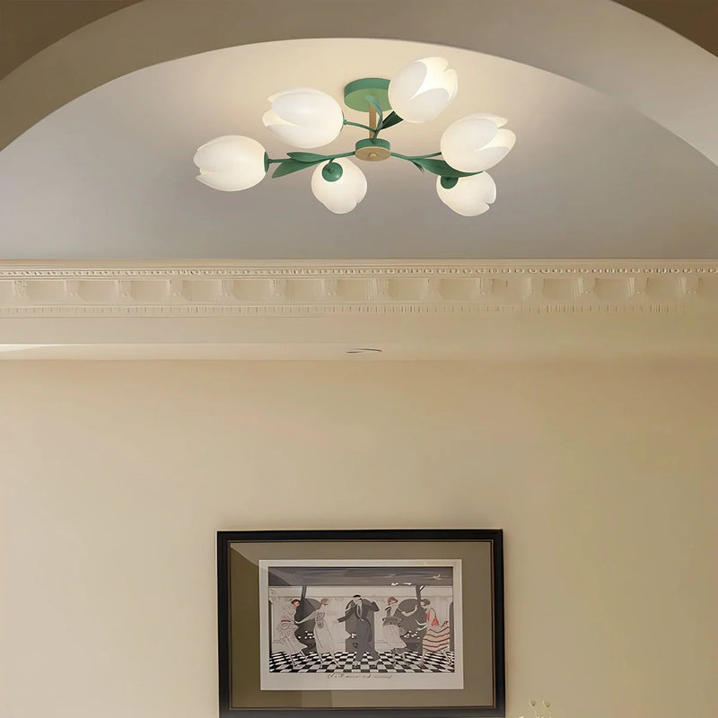 Feyran Magnolia Bud Living Room Chandelier