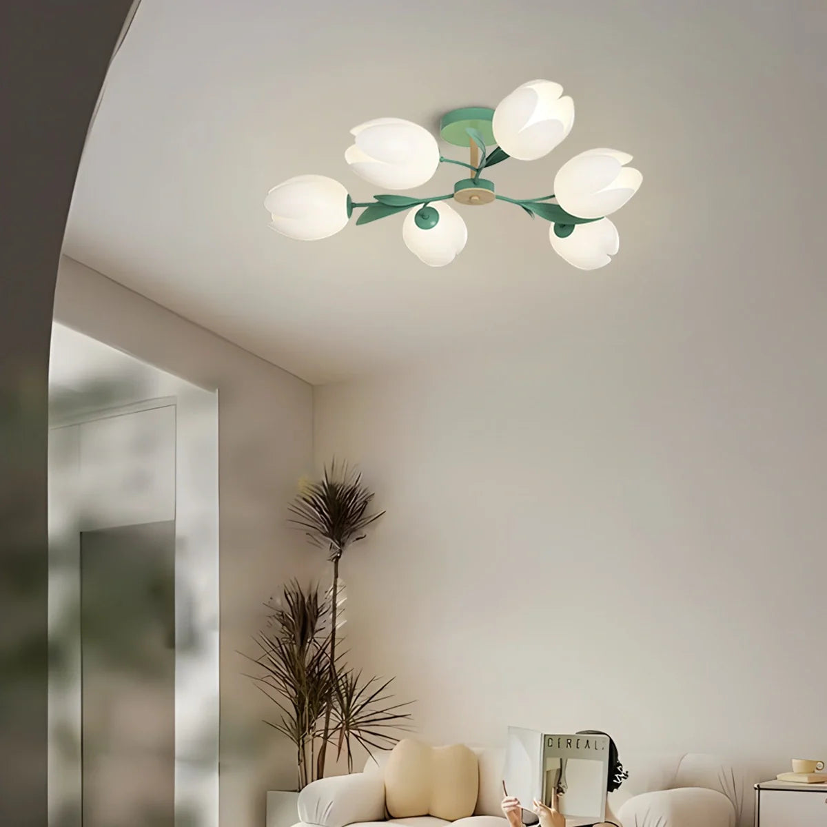 Feyran Magnolia Bud Living Room Chandelier