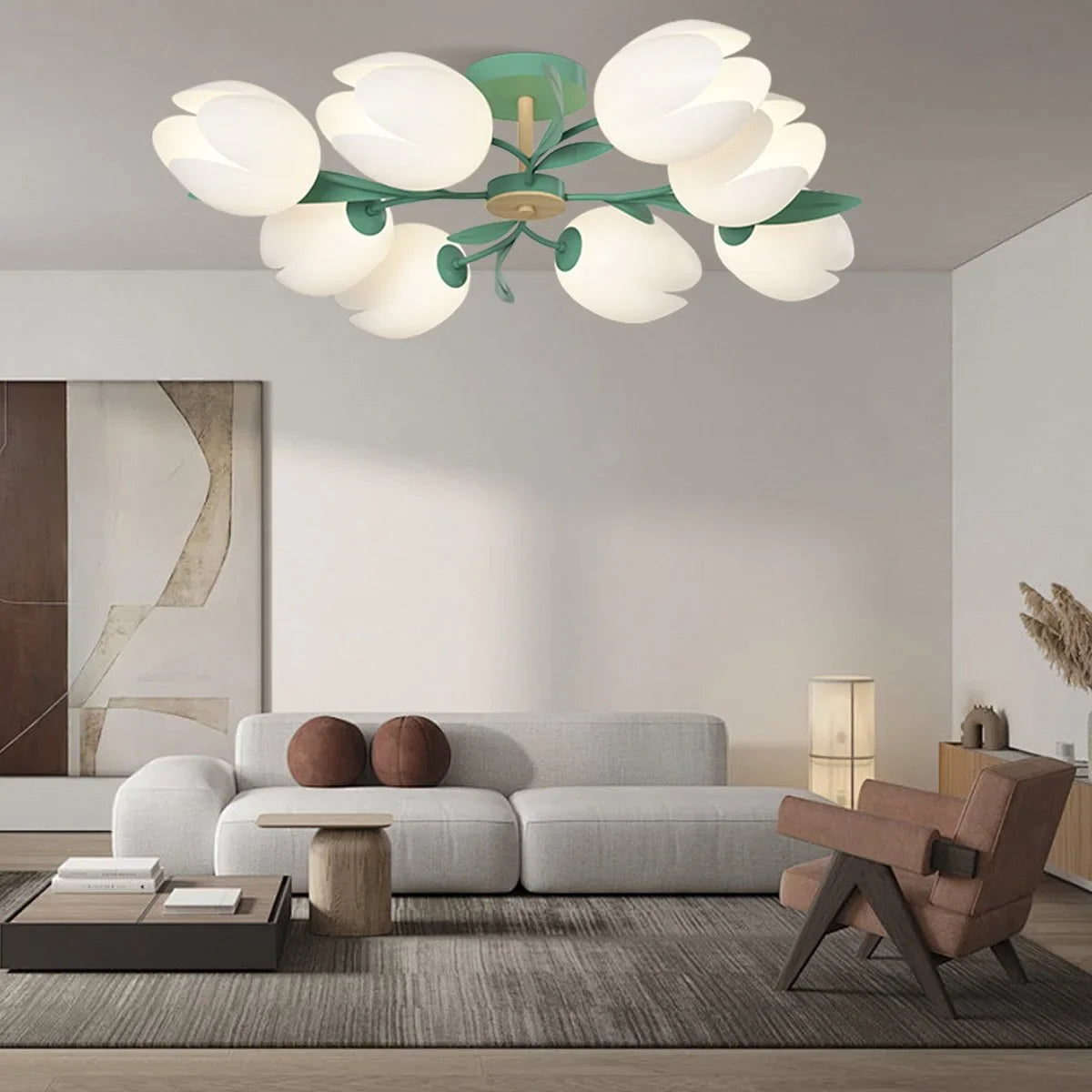 Feyran Magnolia Bud Living Room Chandelier