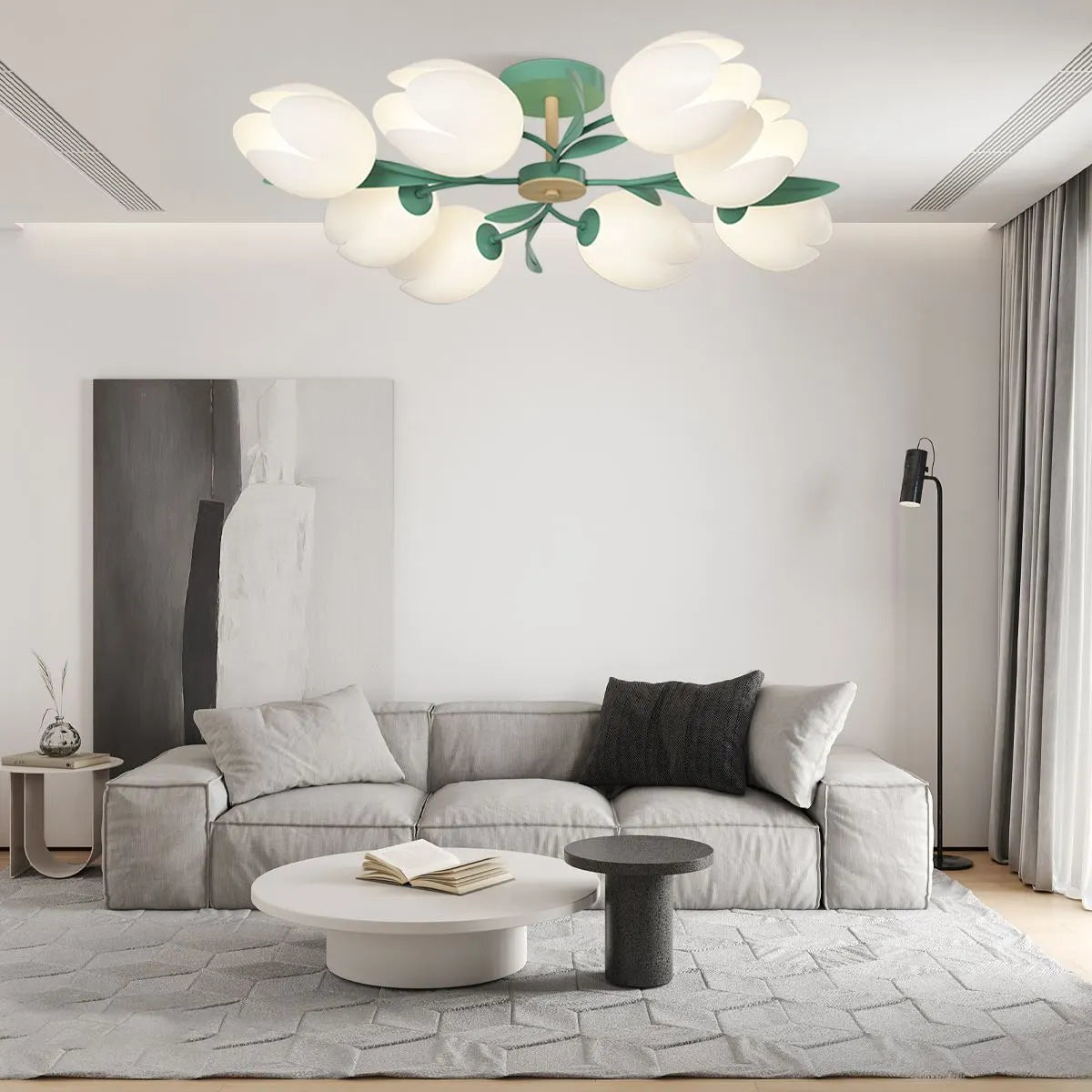 Feyran Magnolia Bud Living Room Chandelier