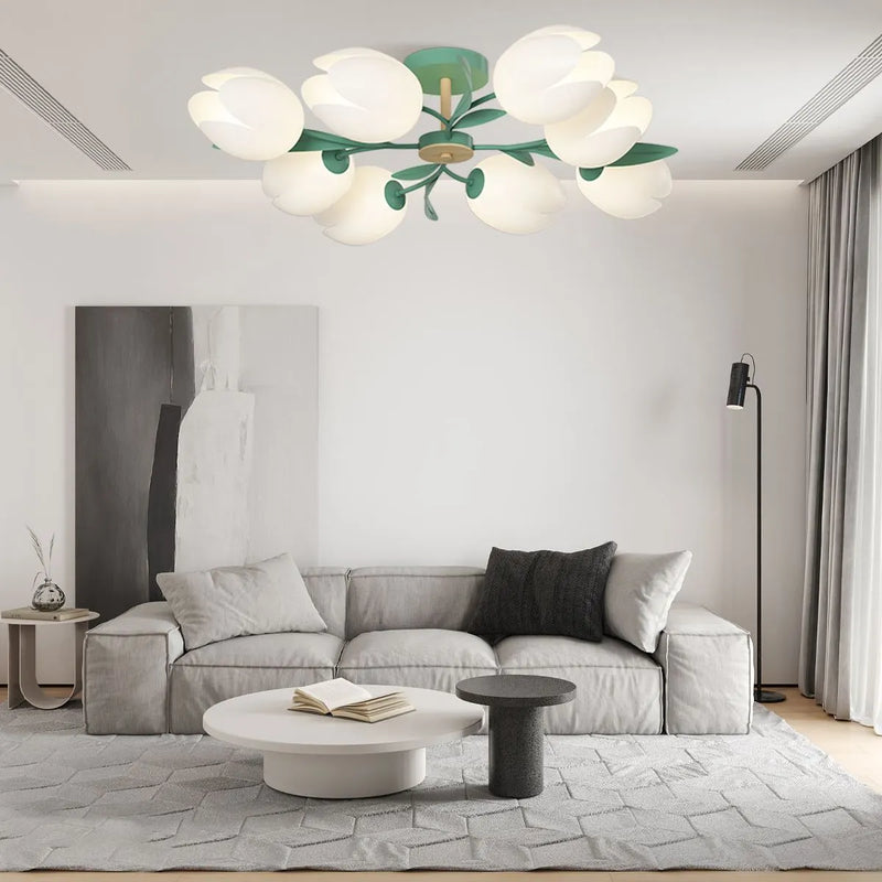 Feyran Magnolia Bud Living Room Chandelier