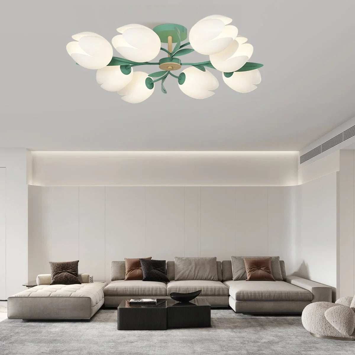 Feyran Magnolia Bud Living Room Chandelier