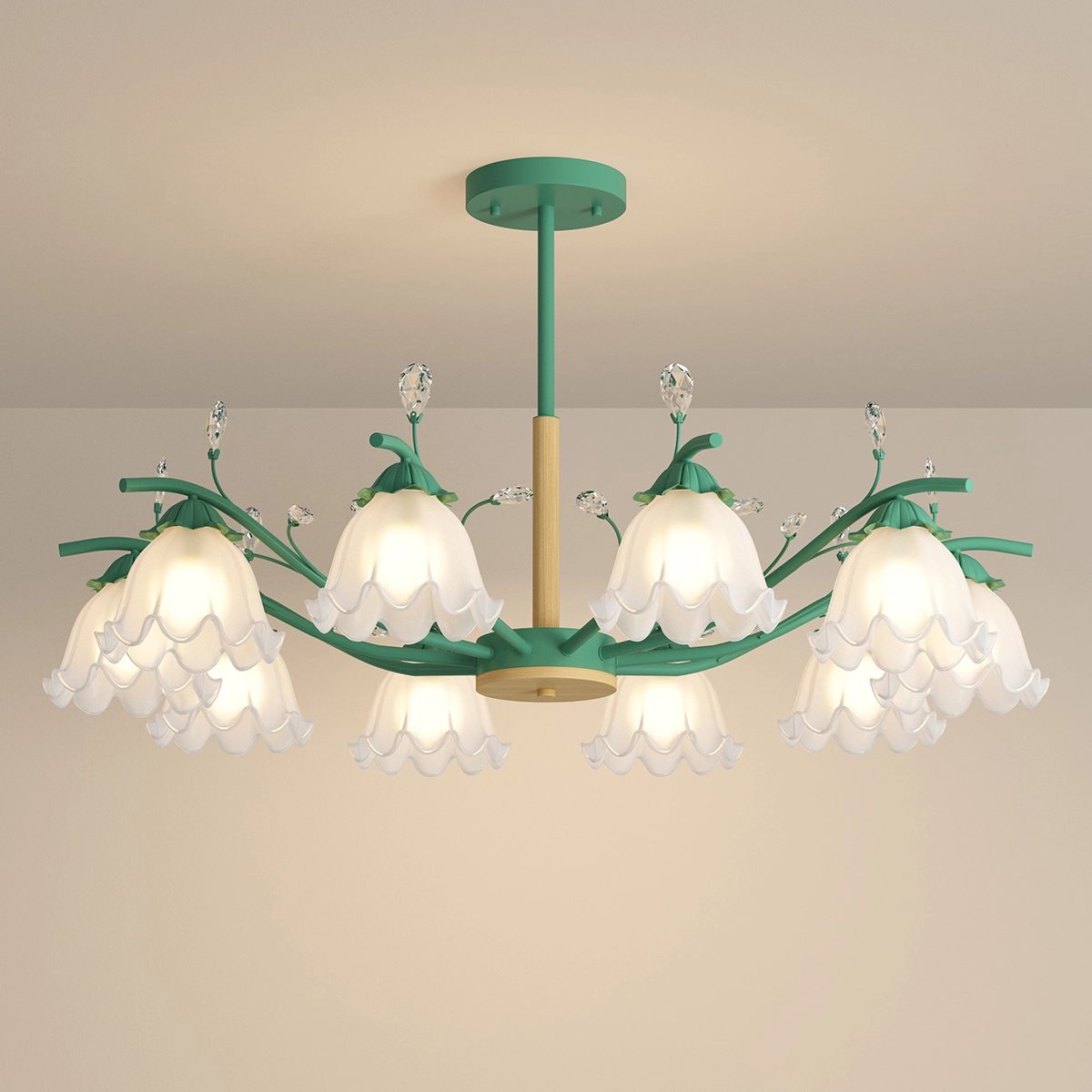 Feyran Creative Lily of the Valley Flower Chandelier