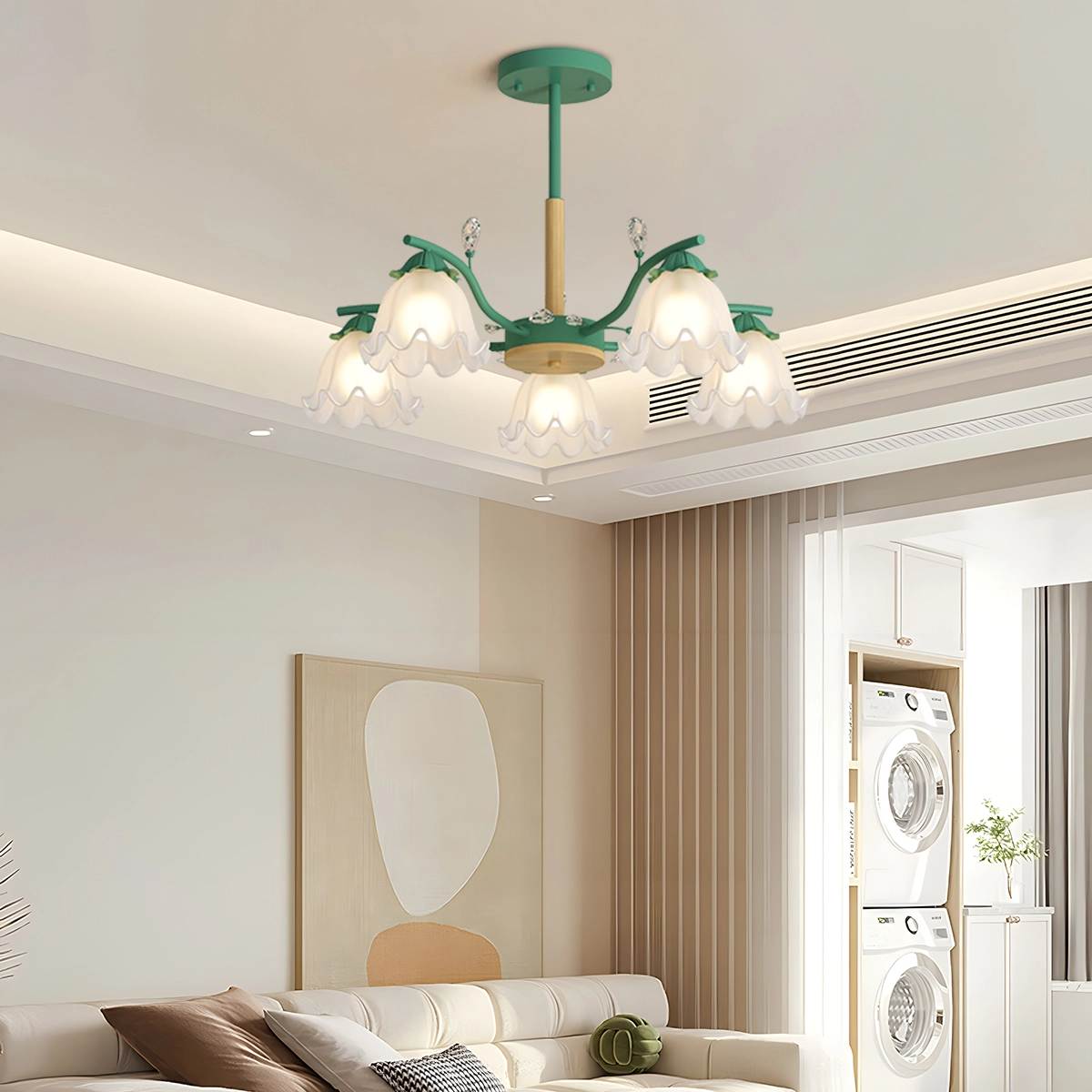Feyran Creative Lily of the Valley Flower Chandelier