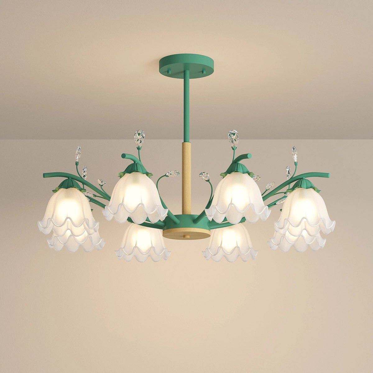 Feyran Creative Lily of the Valley Flower Chandelier