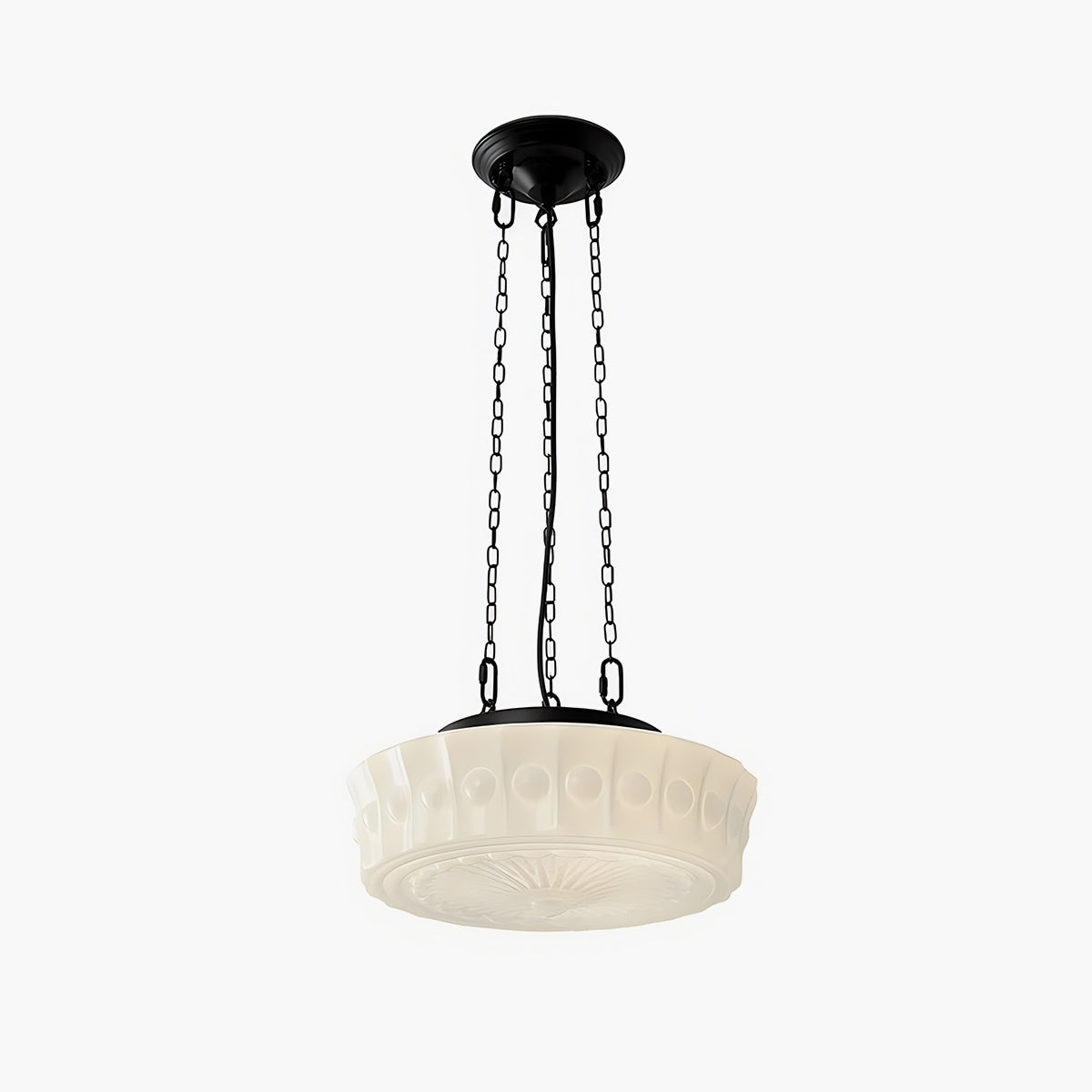 Feyran Hailie Vintage French Dome Pendant Light for Living Room