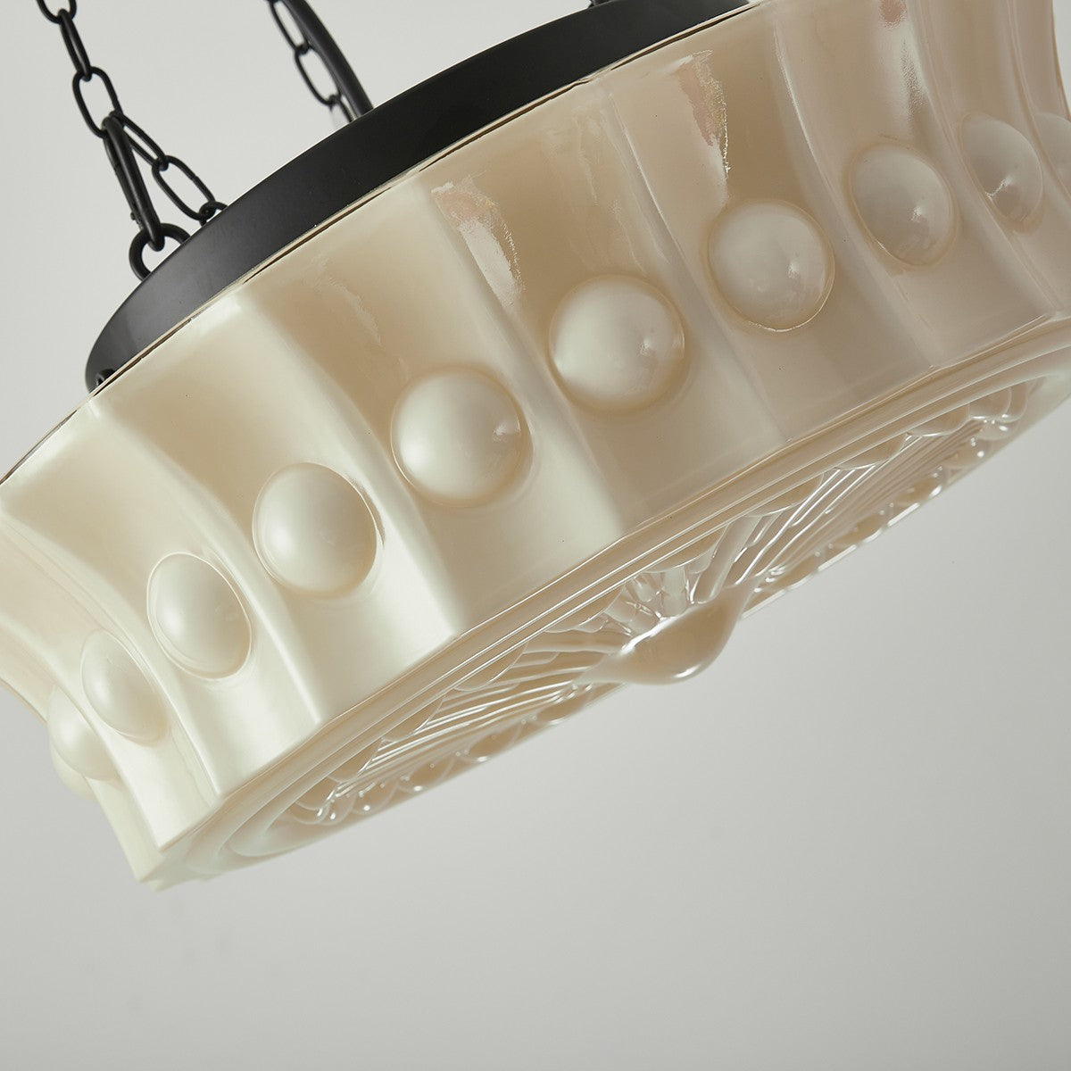 Feyran Hailie Vintage French Dome Pendant Light for Living Room