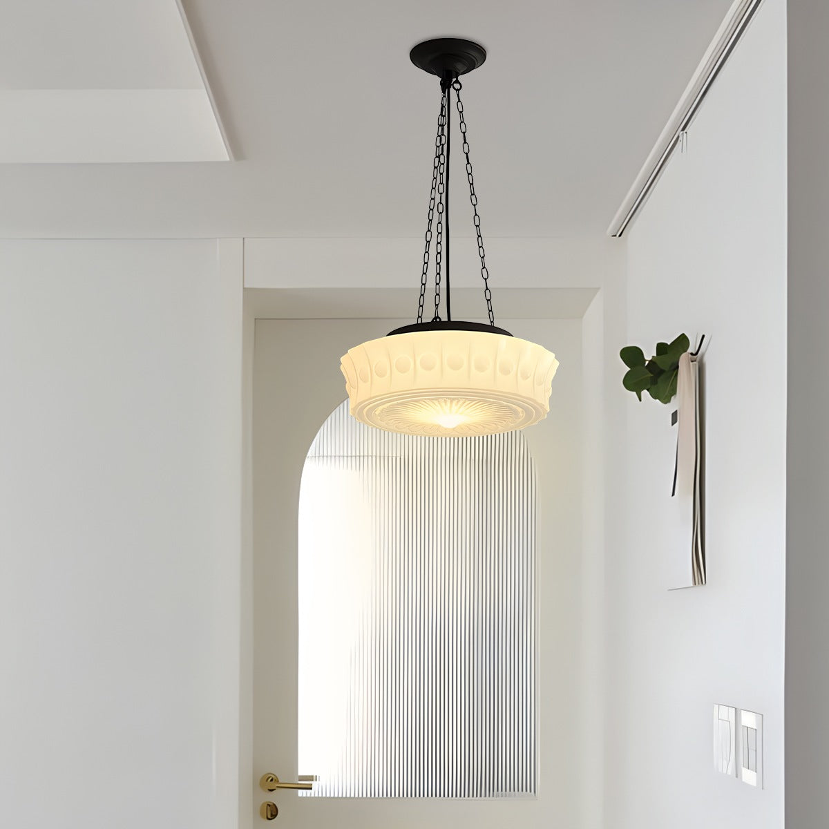 Feyran Hailie Vintage French Dome Pendant Light for Living Room