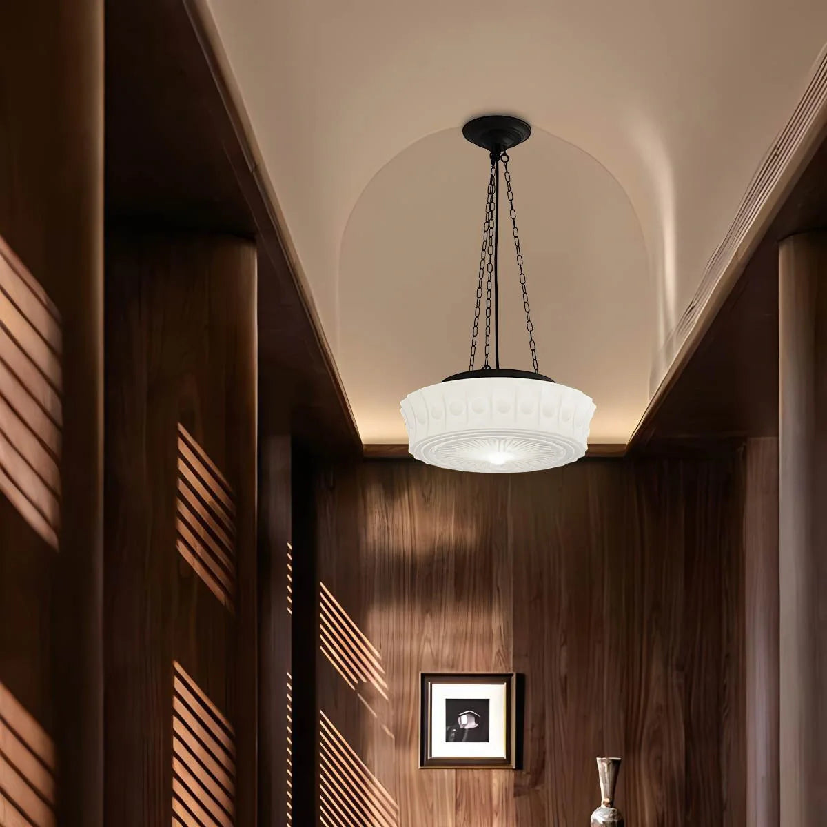 Feyran Hailie Vintage French Dome Pendant Light for Living Room