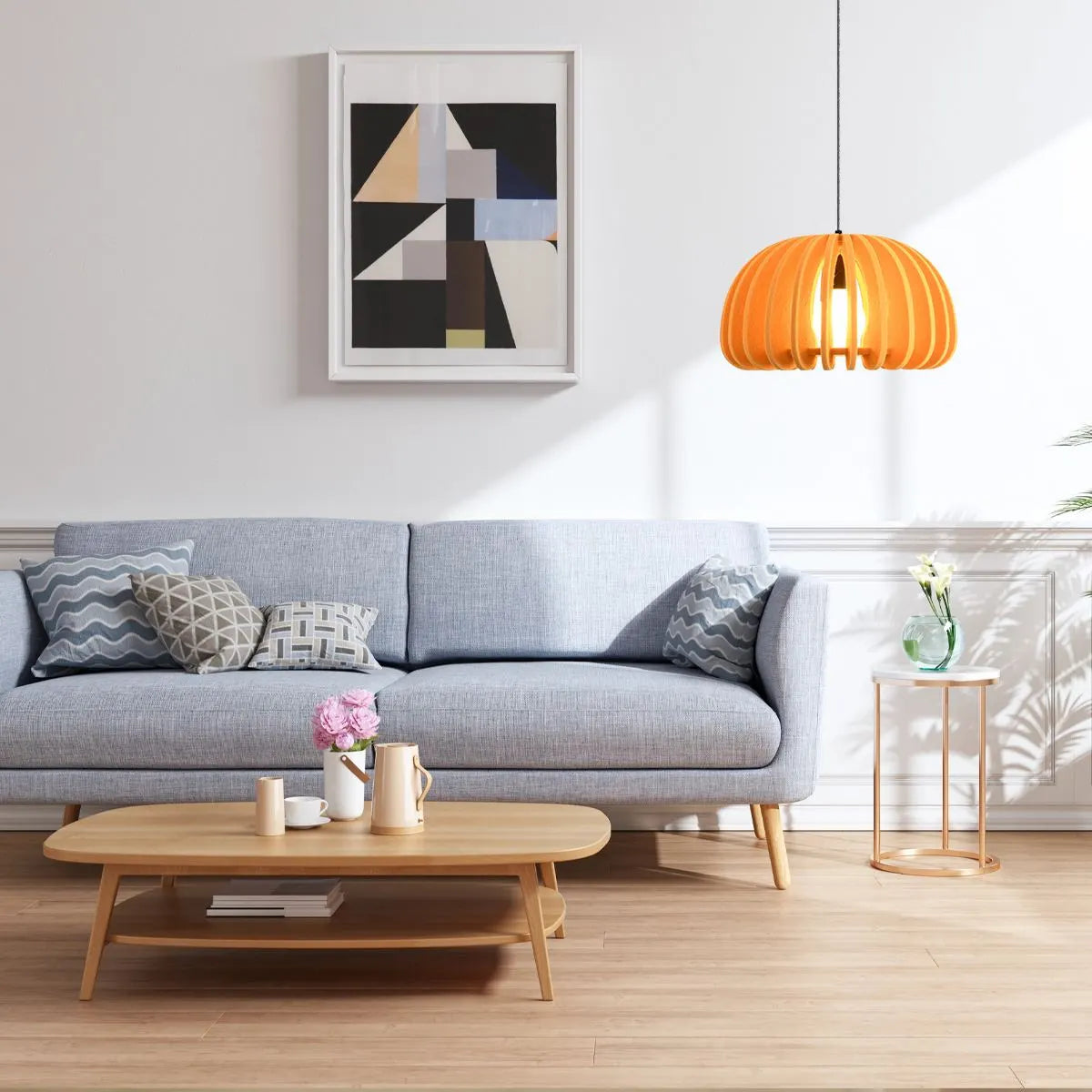 Feyran Half Circle Ball Birdcage Acoustic Pendant Light