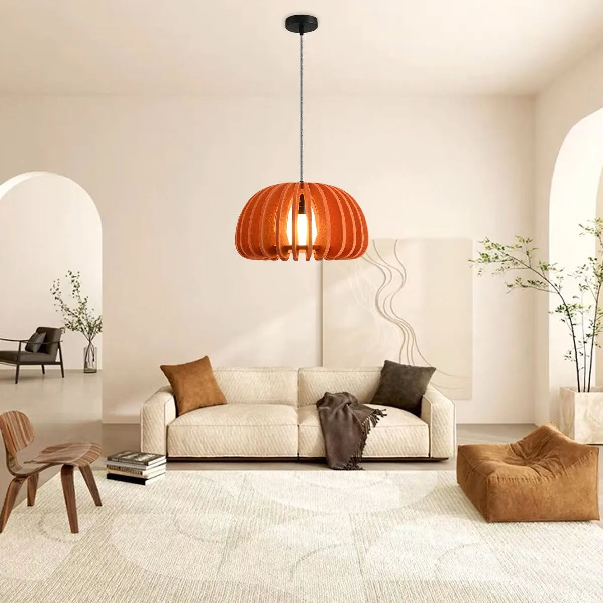 Feyran Half Circle Ball Birdcage Acoustic Pendant Light