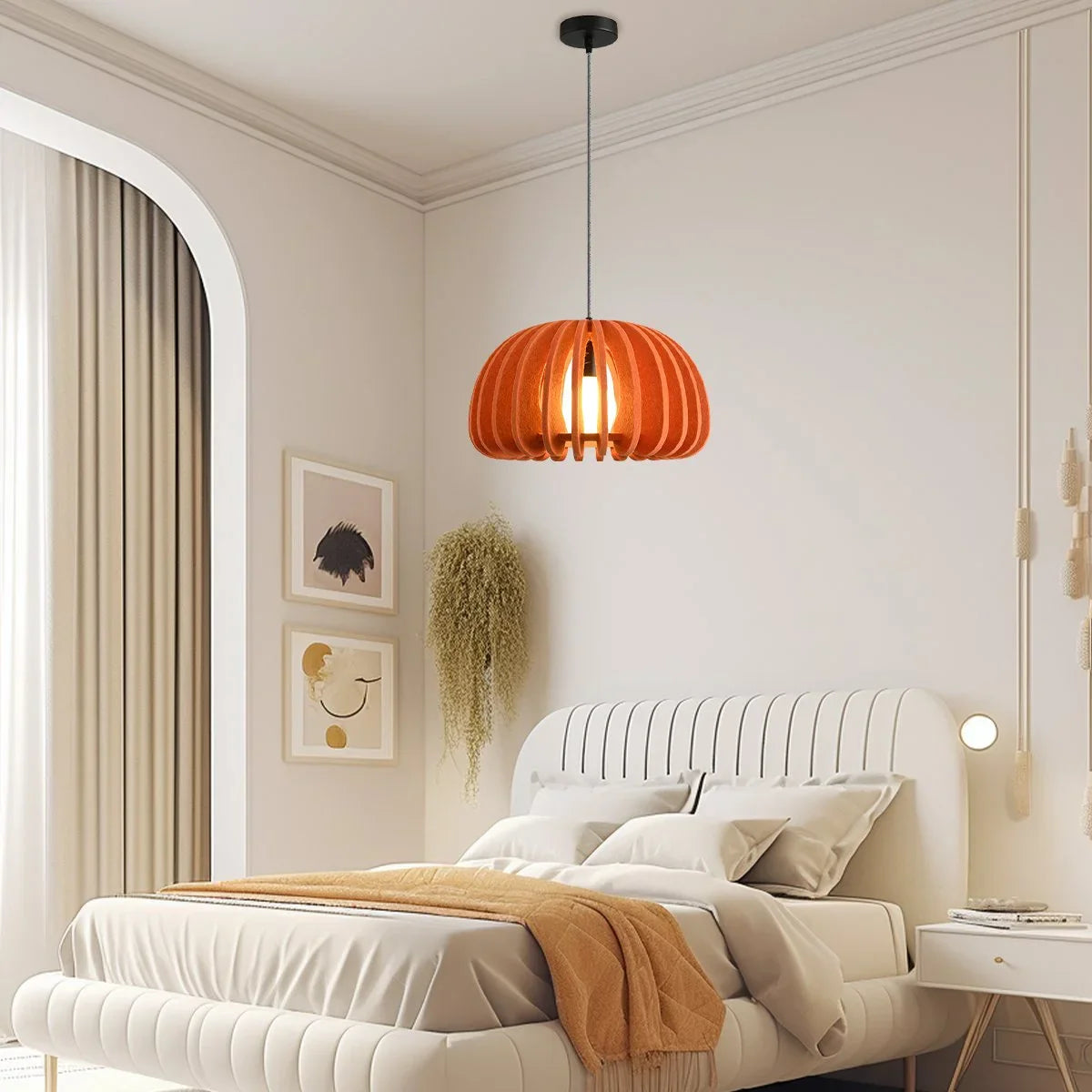 Feyran Half Circle Ball Birdcage Acoustic Pendant Light