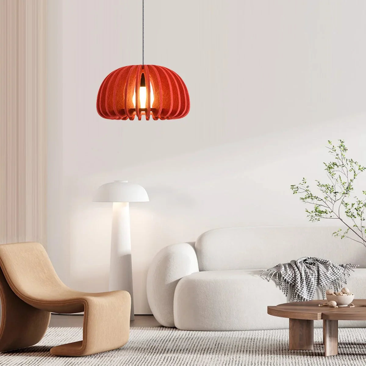 Feyran Half Circle Ball Birdcage Acoustic Pendant Light