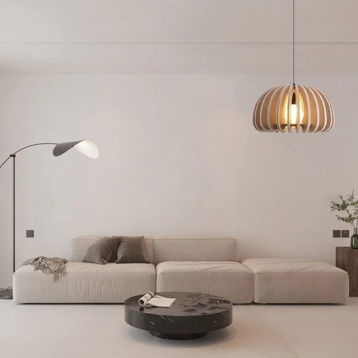 Feyran Half Circle Ball Birdcage Acoustic Pendant Light