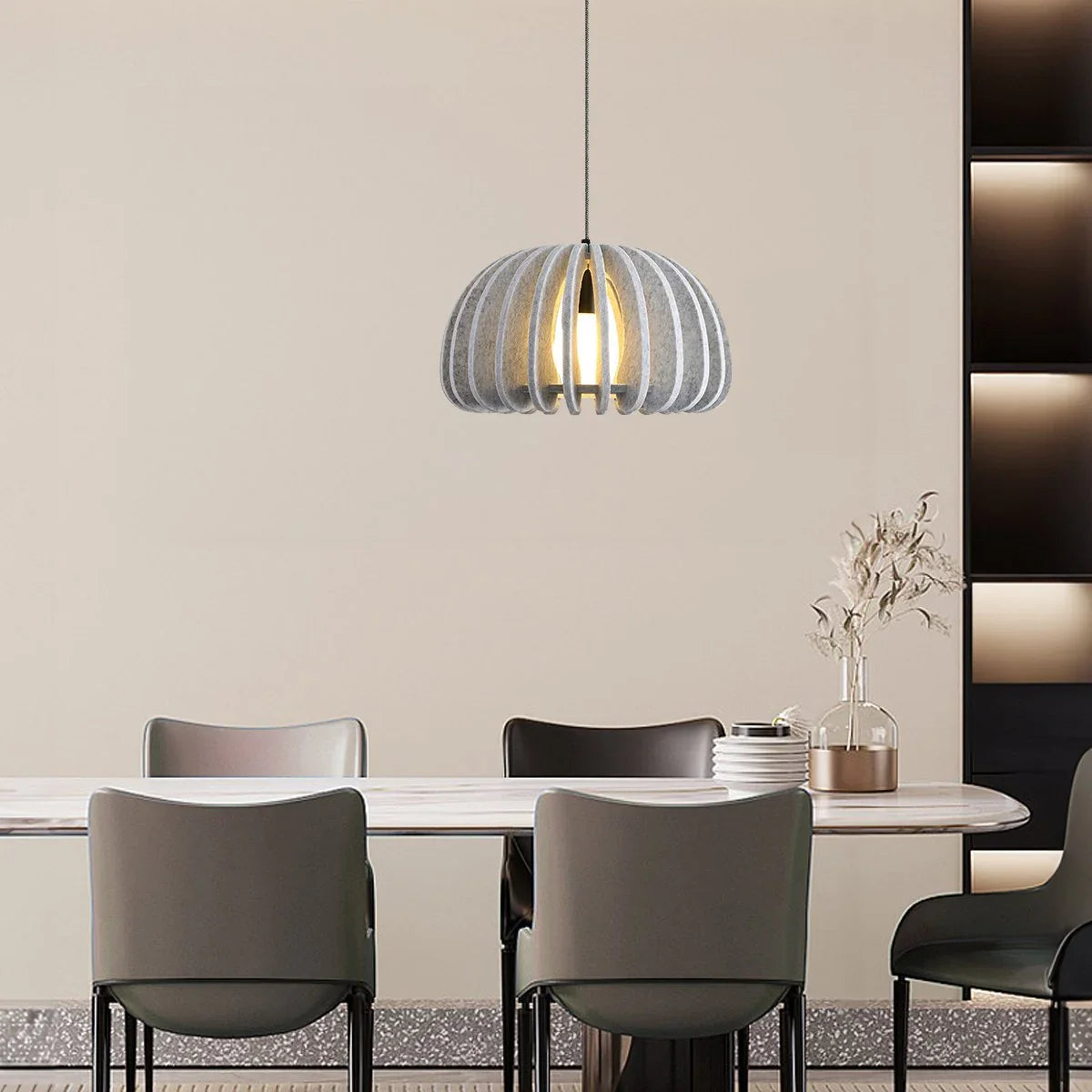 Feyran Half Circle Ball Birdcage Acoustic Pendant Light