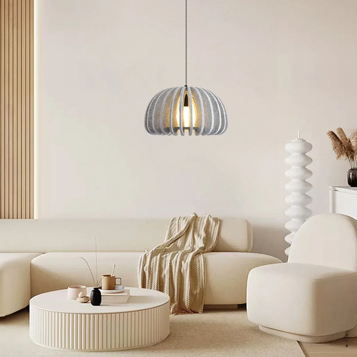 Feyran Half Circle Ball Birdcage Acoustic Pendant Light