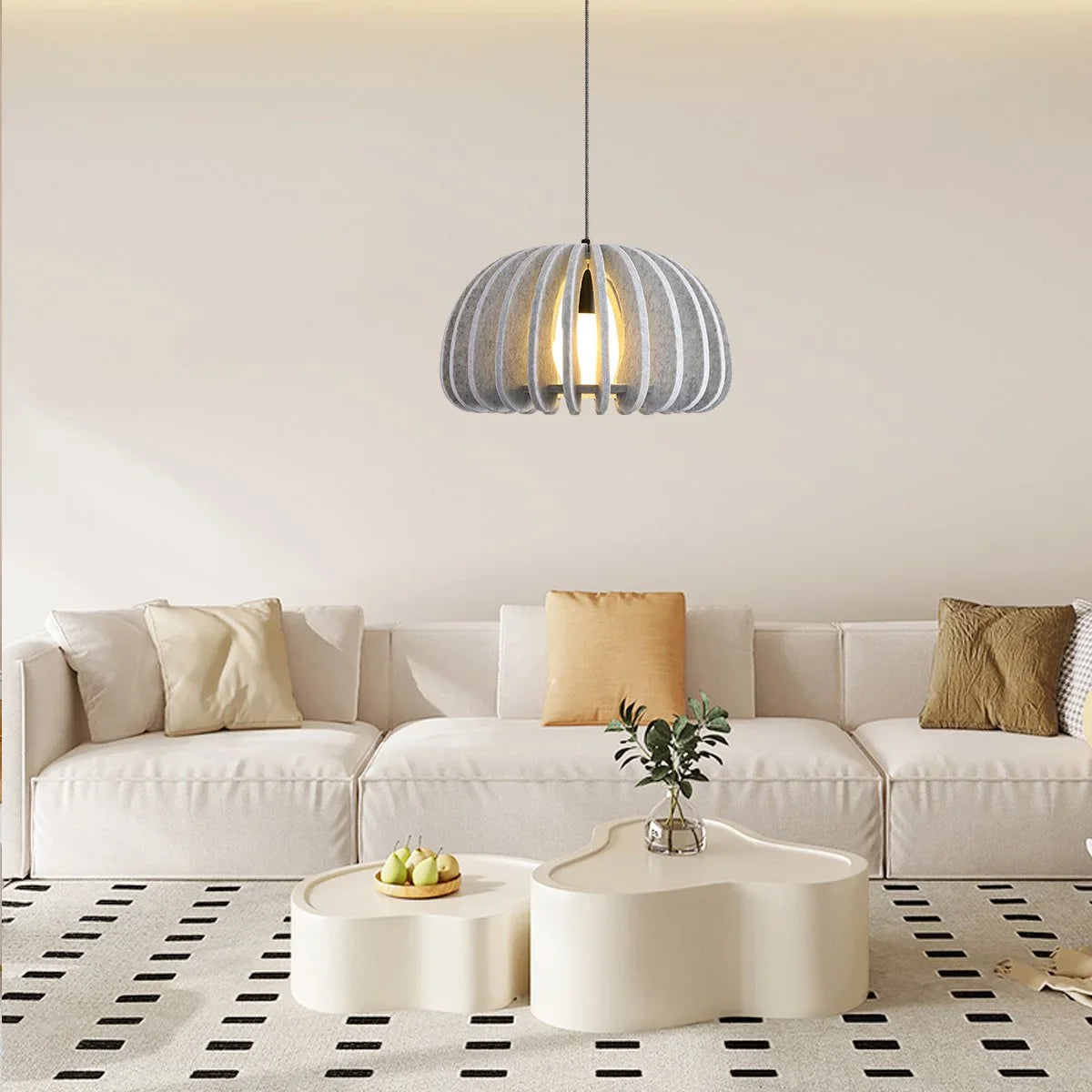 Feyran Half Circle Ball Birdcage Acoustic Pendant Light