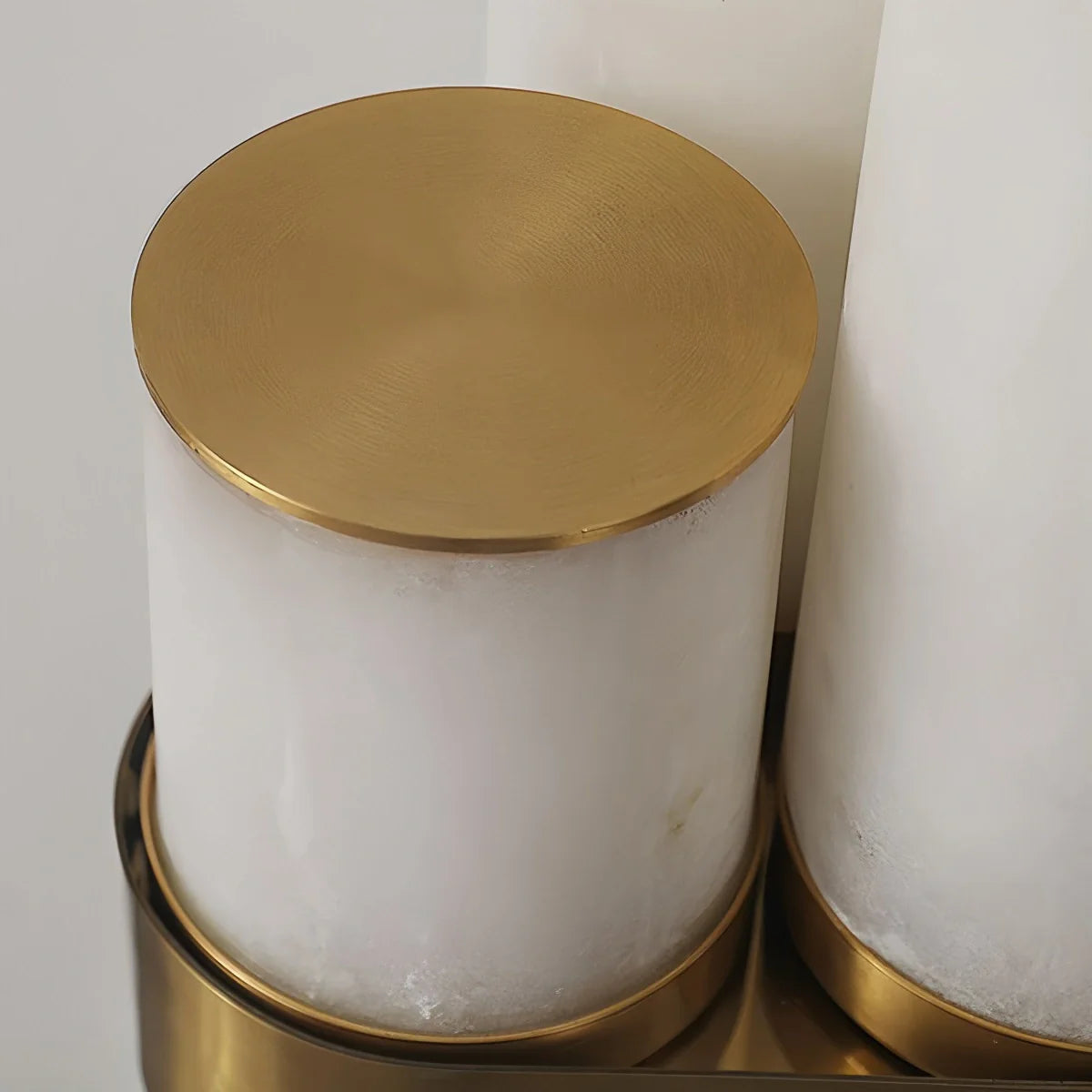 Feyran Copper & Natural Spanish Alabaster Piped Floor Lamp