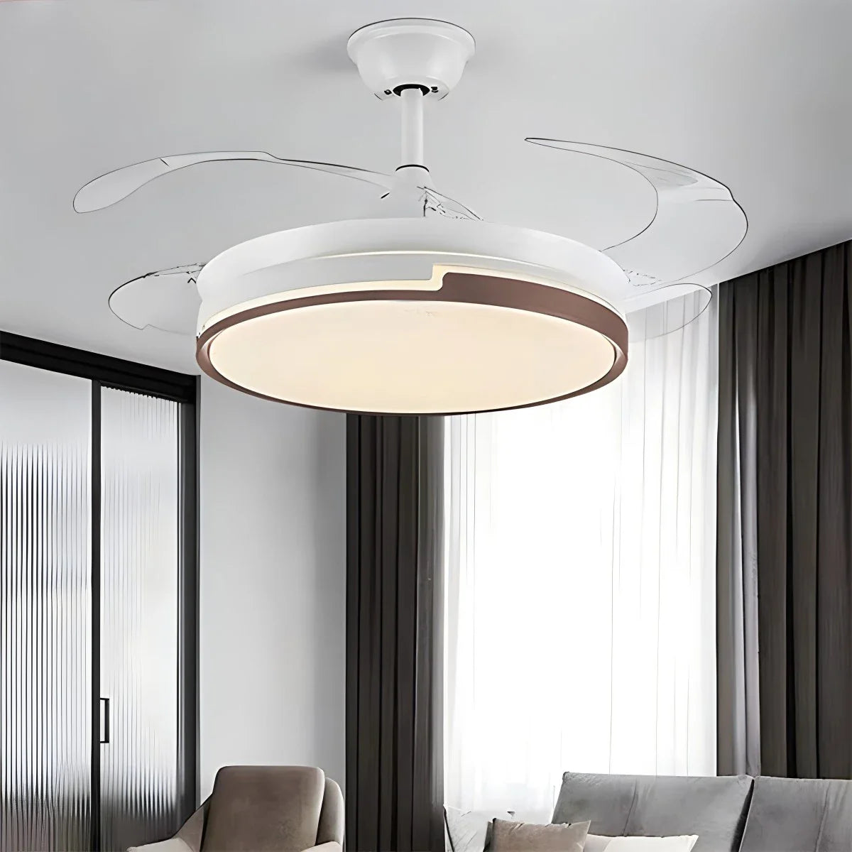 Feyran Remote Minimalist Hugger Ceiling Fan