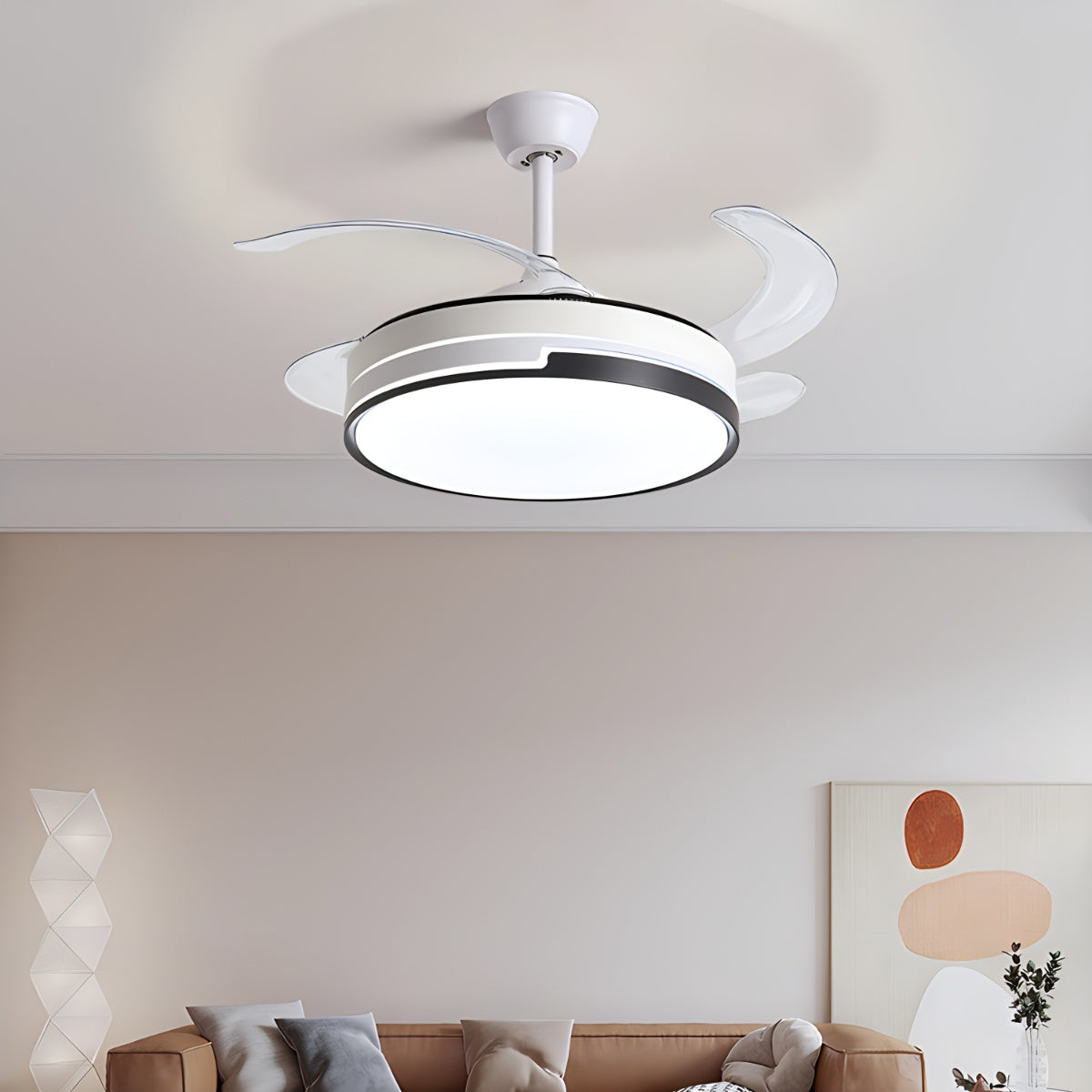 Feyran Remote Minimalist Hugger Ceiling Fan