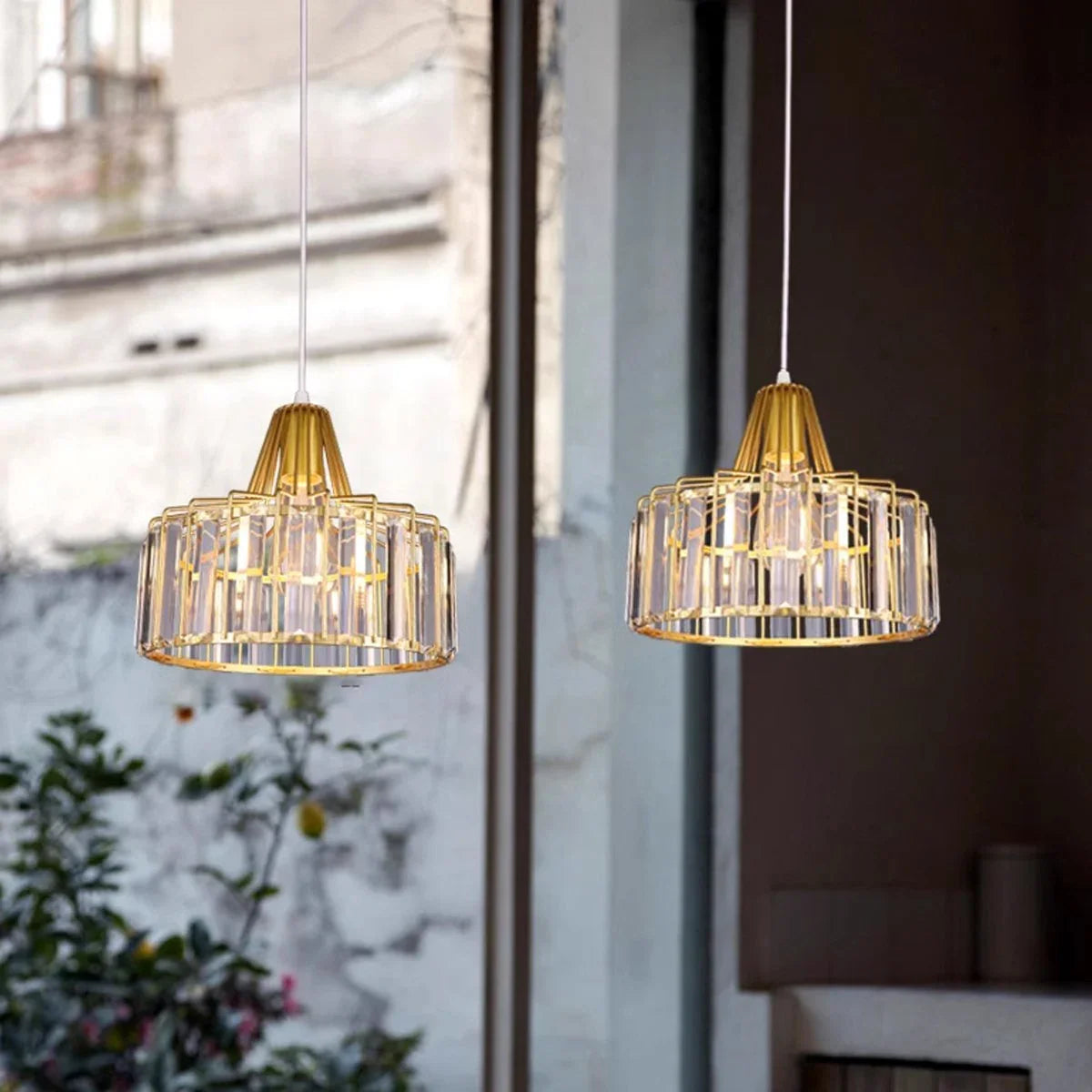 Feyran Modern Iron Art Glass Pendant Lamp for Kitchen