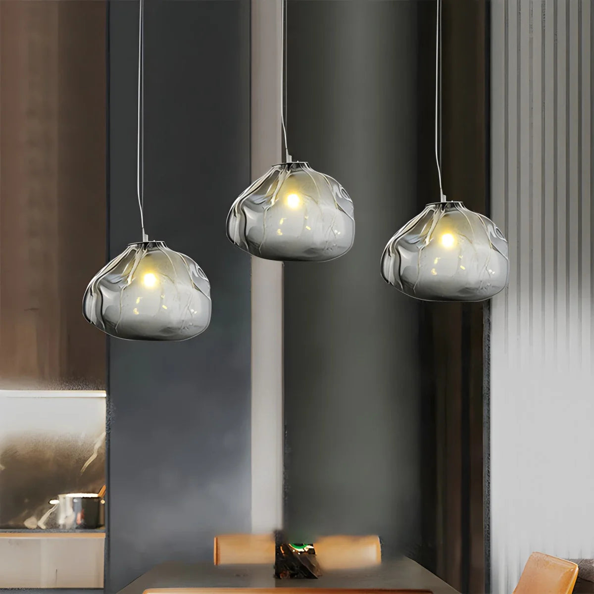 Feyran Light Luxury Cloud Shape Glass Pendant Light