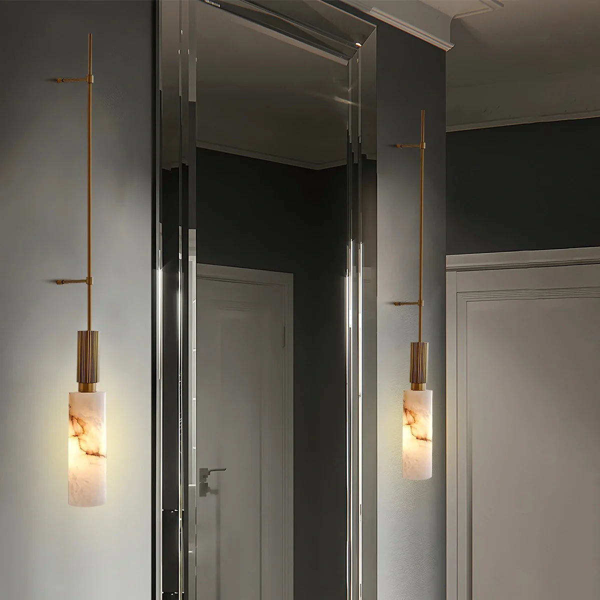 Feyran Light luxury Spanish Alabaster Long Strip Wall Lamp