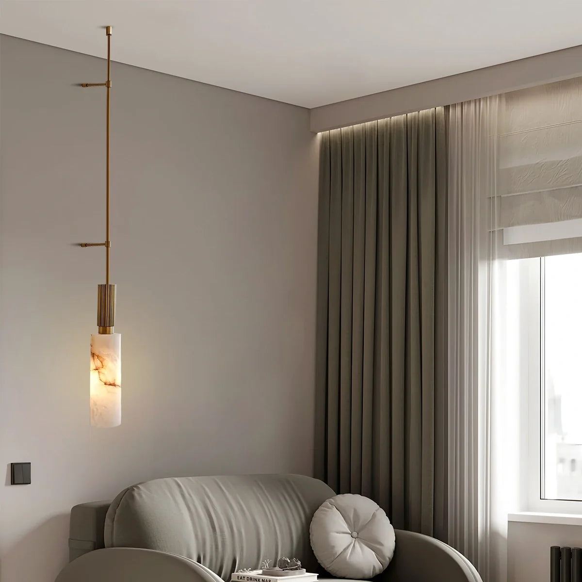 Feyran Light luxury Spanish Alabaster Long Strip Wall Lamp