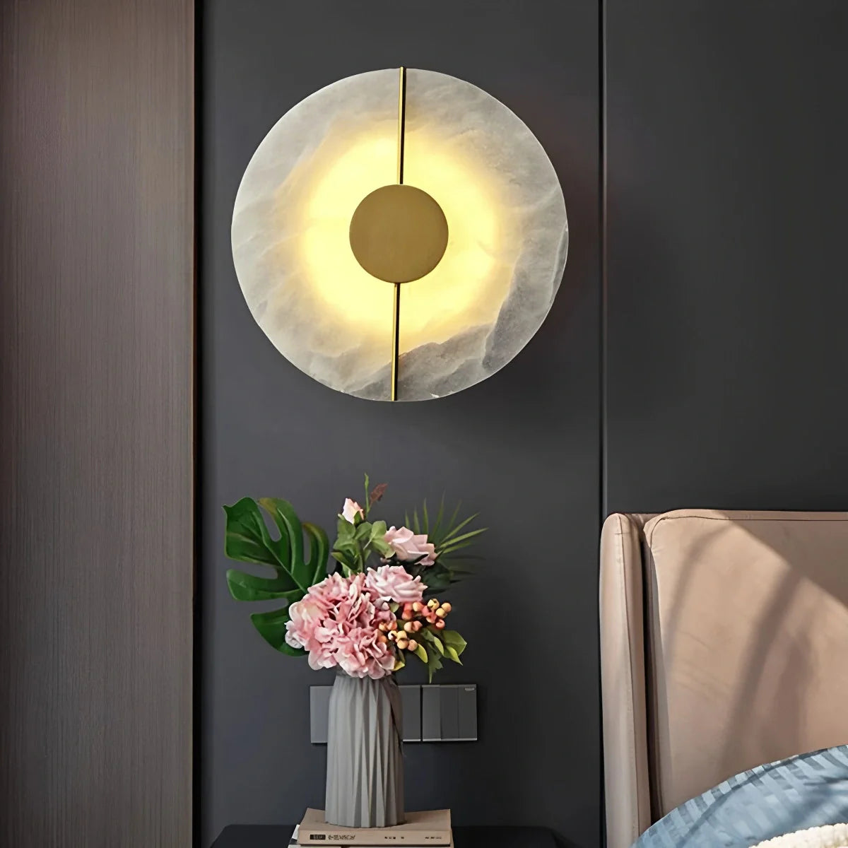 Feyran Light Luxury All Copper Spanish Alabaster Wall Light