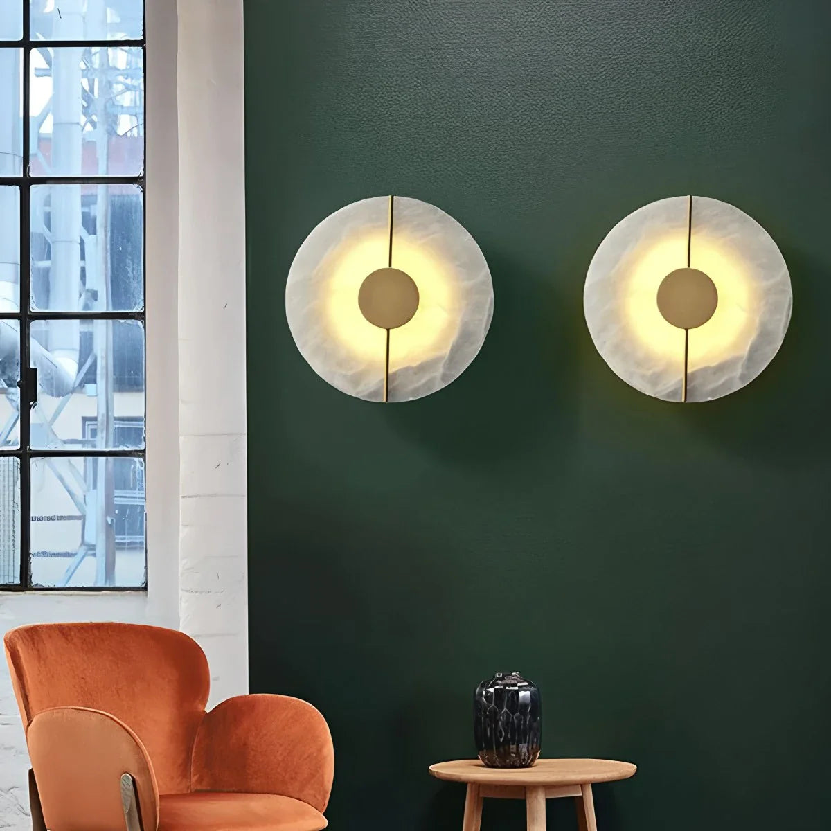 Feyran Light Luxury All Copper Spanish Alabaster Wall Light