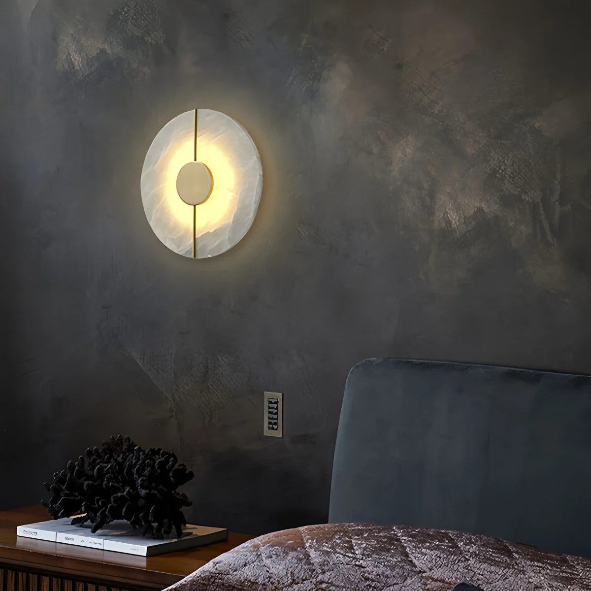 Feyran Light Luxury All Copper Spanish Alabaster Wall Light