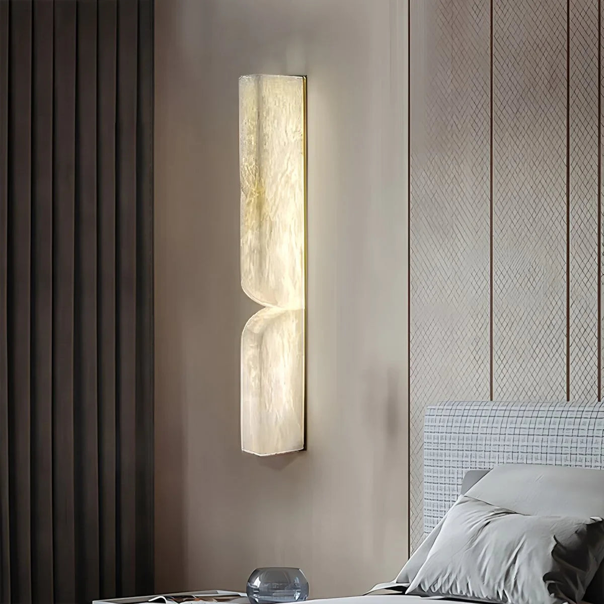 Feyran Light Luxury Spanish Alabaster Wall Sconce for Hallway