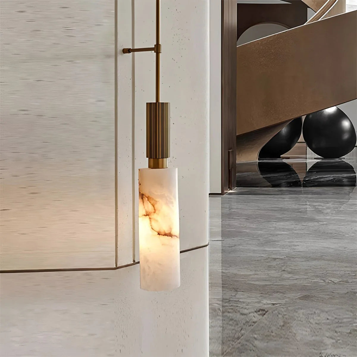 Feyran Light luxury Spanish Alabaster Long Strip Wall Lamp