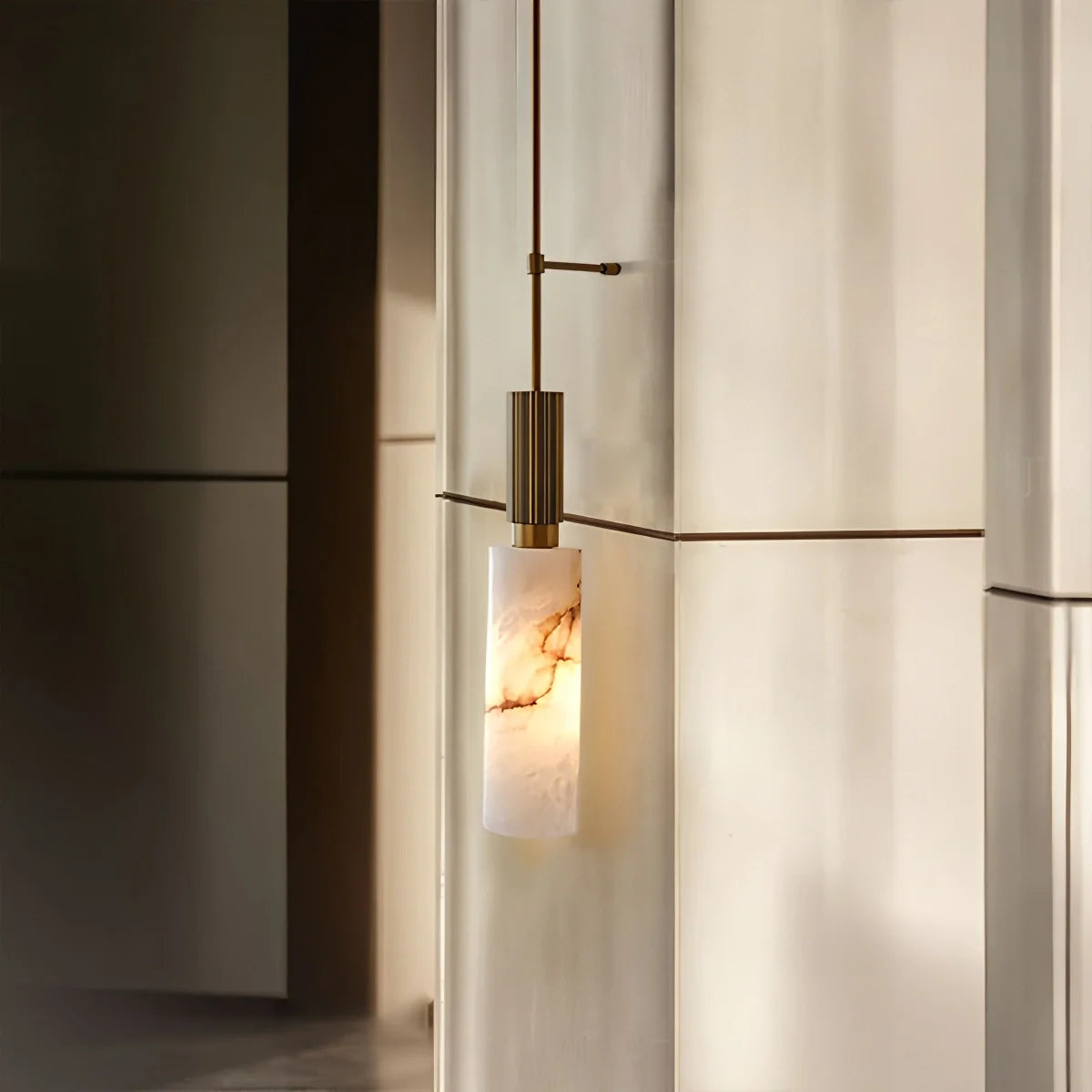Feyran Light luxury Spanish Alabaster Long Strip Wall Lamp
