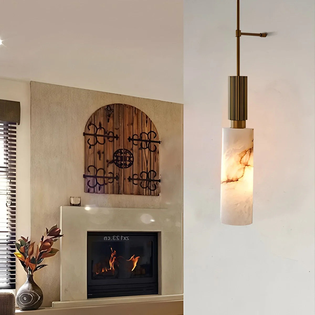 Feyran Light luxury Spanish Alabaster Long Strip Wall Lamp