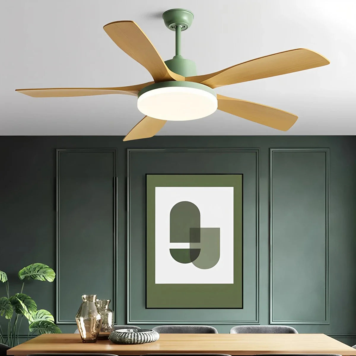 Feyran Living Room 6-Leaf Ceiling Fan Light