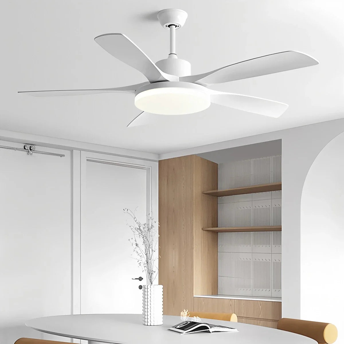 Feyran Living Room 6-Leaf Ceiling Fan Light