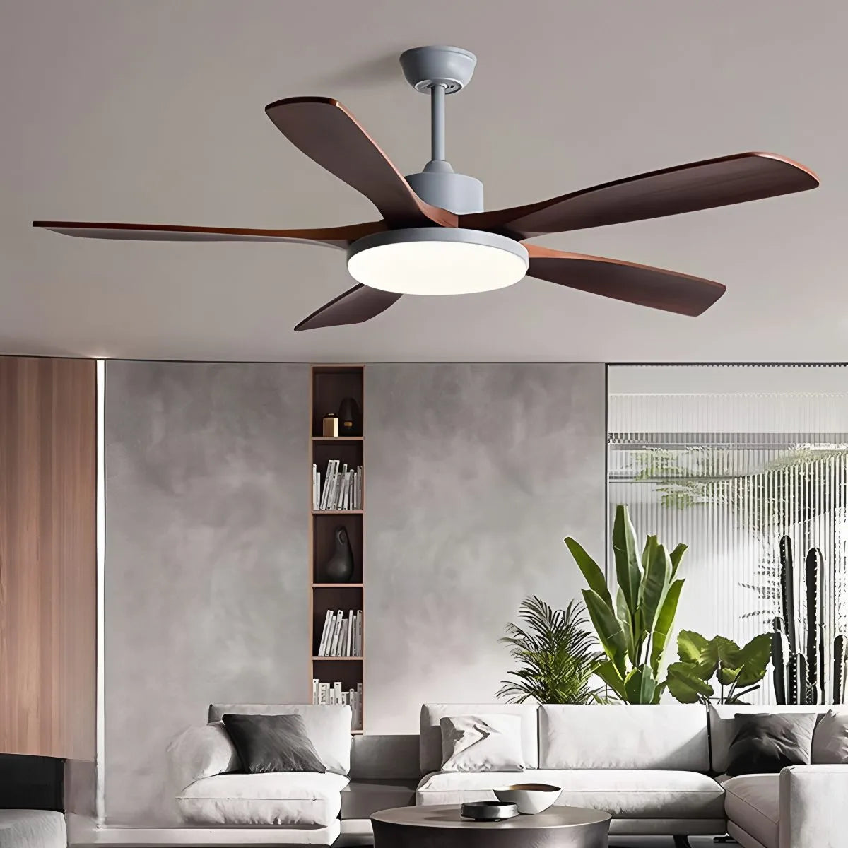 Feyran Living Room Minimalist Ceiling Fan with Light