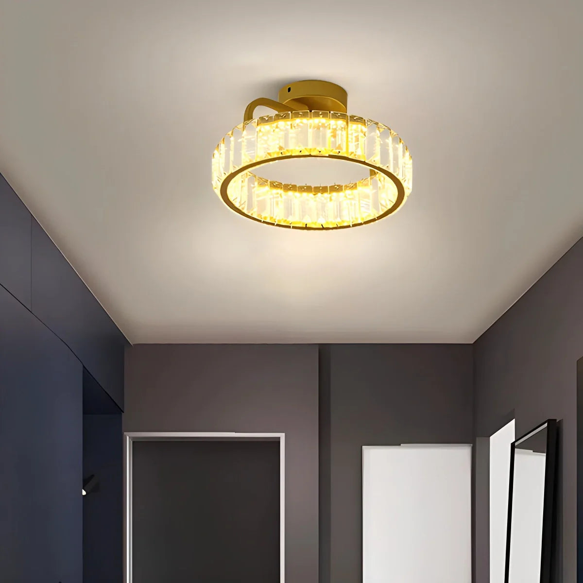 Feyran Loft Crystal Ceiling Lamp for Living Room