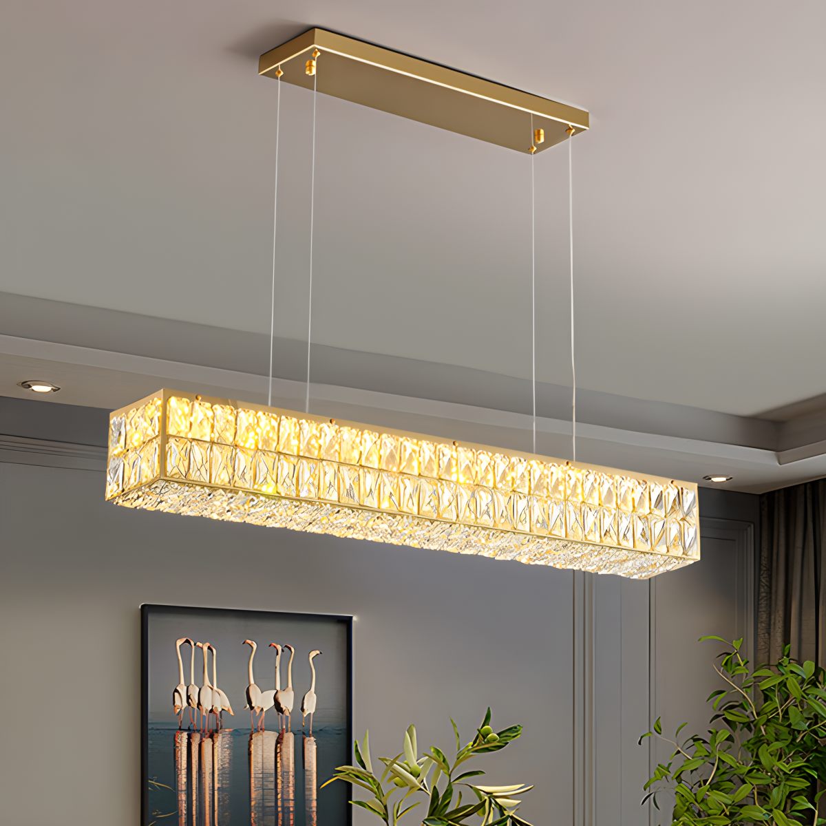 Feyran Crace Cuboid Crystal Chandelier