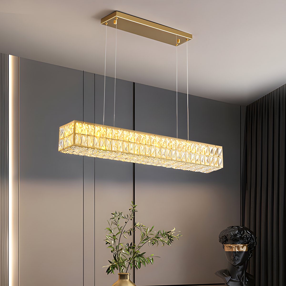 Feyran Crace Cuboid Crystal Chandelier