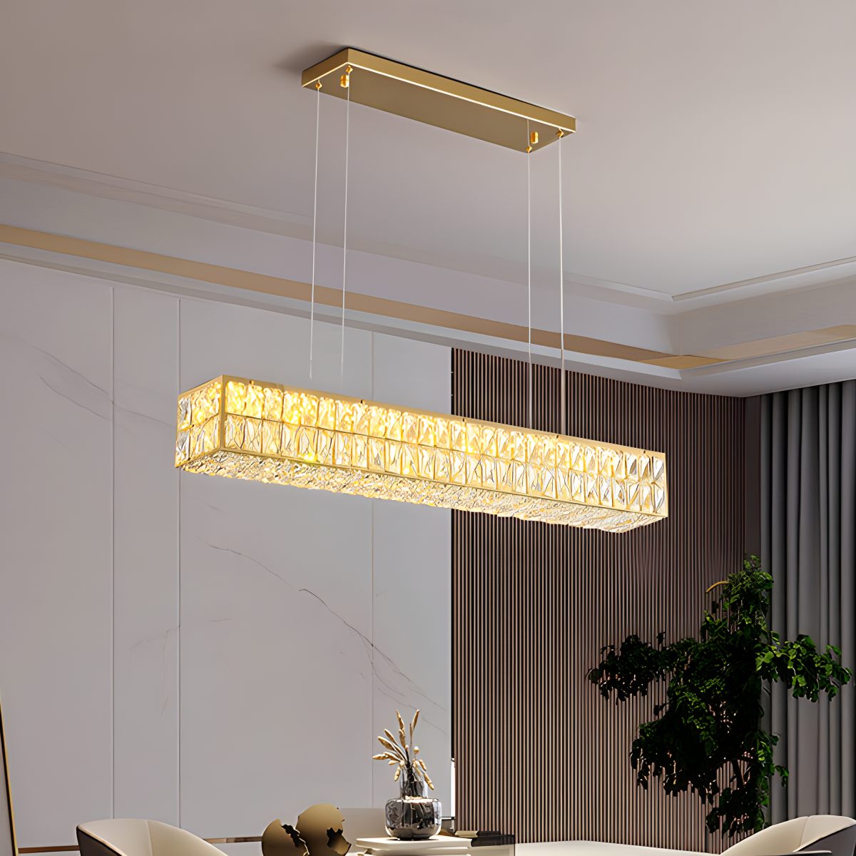 Feyran Crace Cuboid Crystal Chandelier