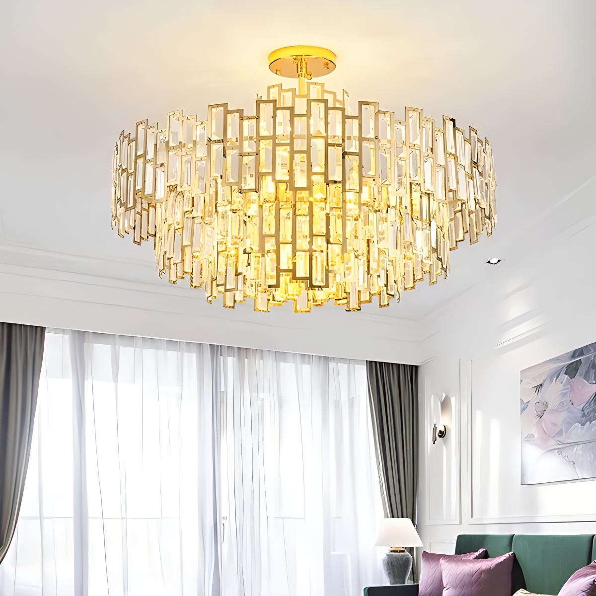 Feyran Lucienne Crystal Chandelier for Living Room