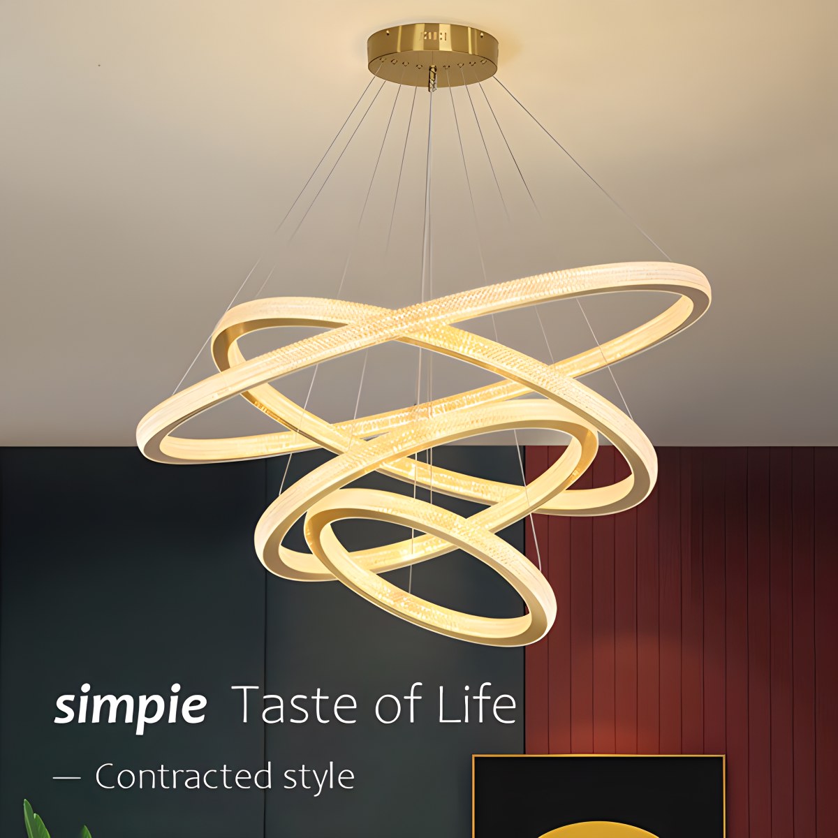 Feyran Modern Ring LED Pendant Light for Dining Room
