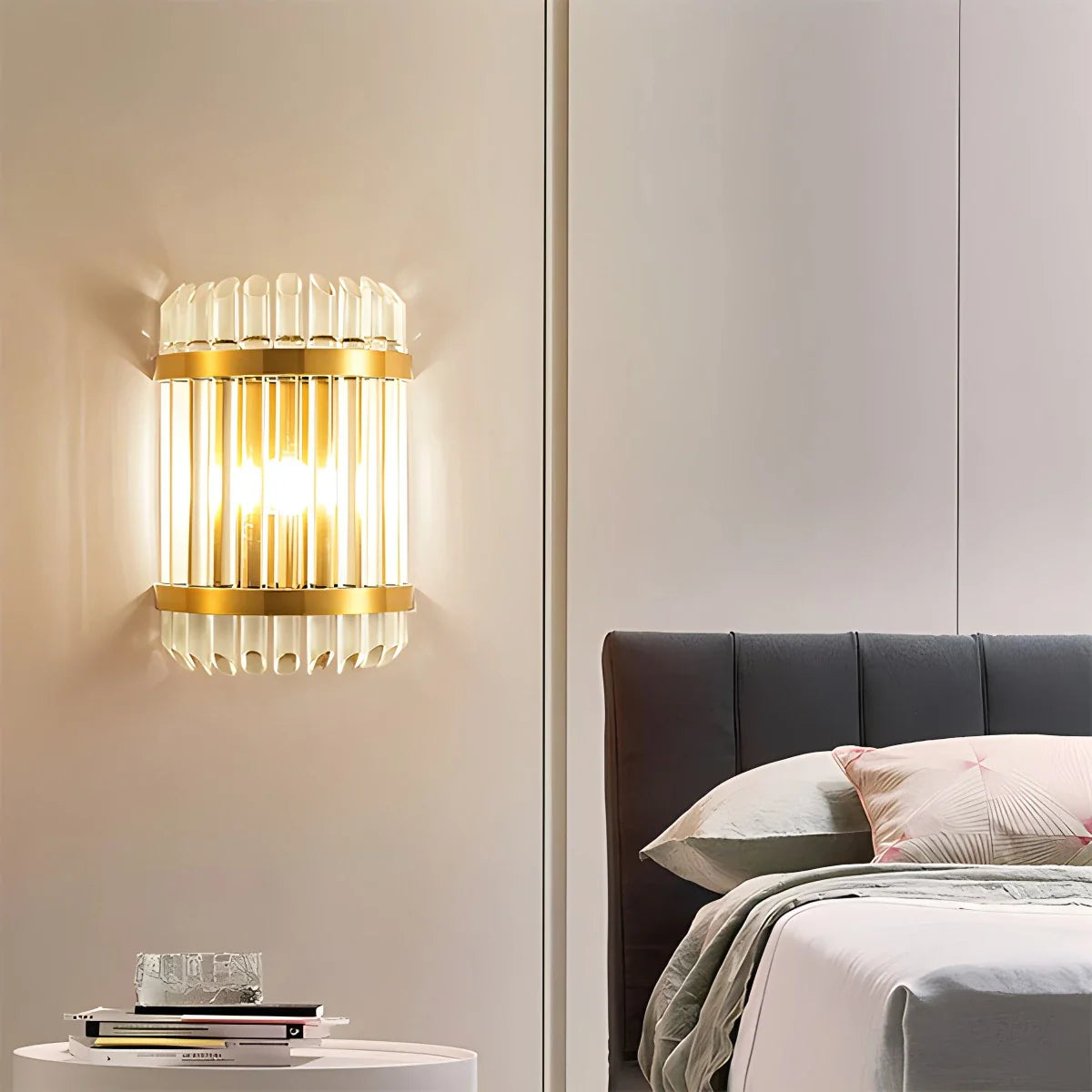 Feyran Crystal Glass Luxury Wall Sconce